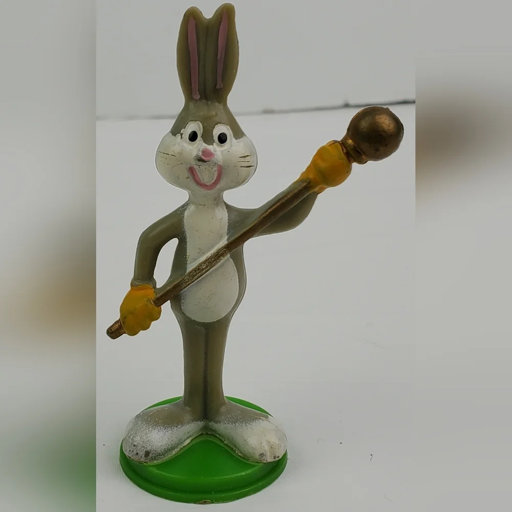 Looney Tunes Vintage Bugs Bunny Daffy Cake Toppers Plastic PVC Figures Lot of 3